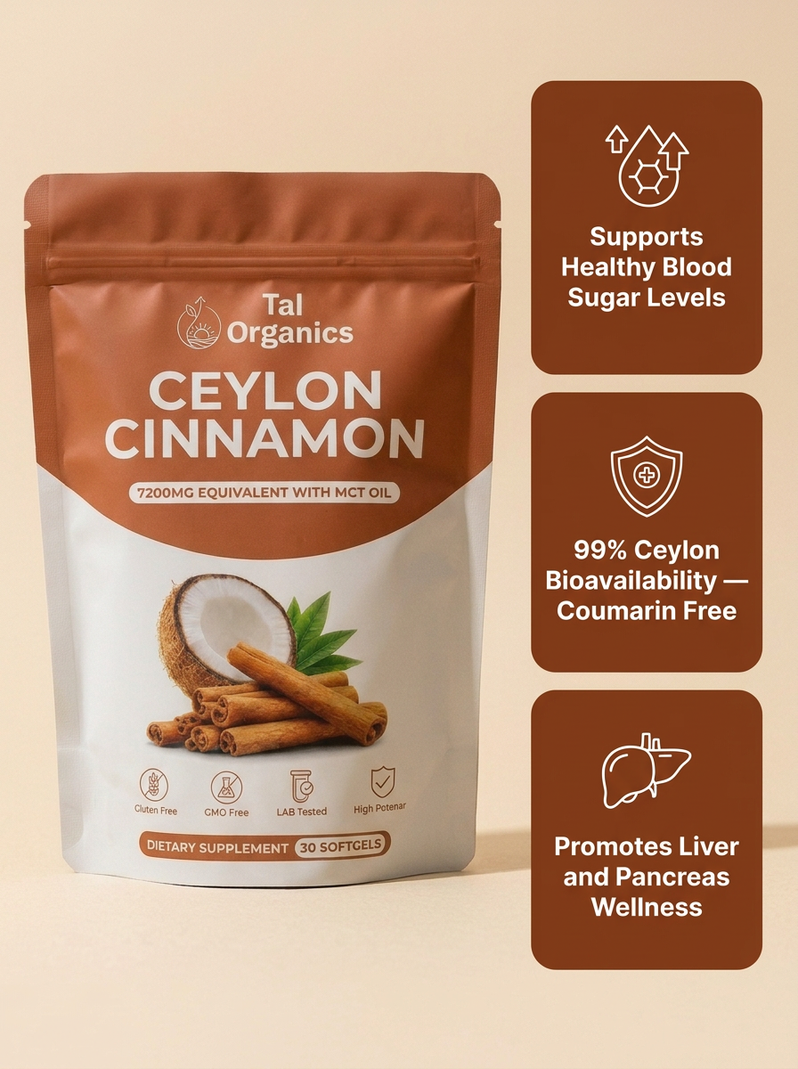 Ceylon Cinnamon 7200mg Equivalent with MCT Oil