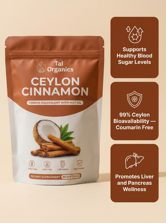 Ceylon Cinnamon 7200mg Equivalent with MCT Oil